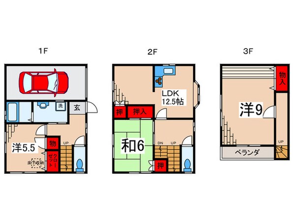 江戸川２丁目貸家の物件間取画像